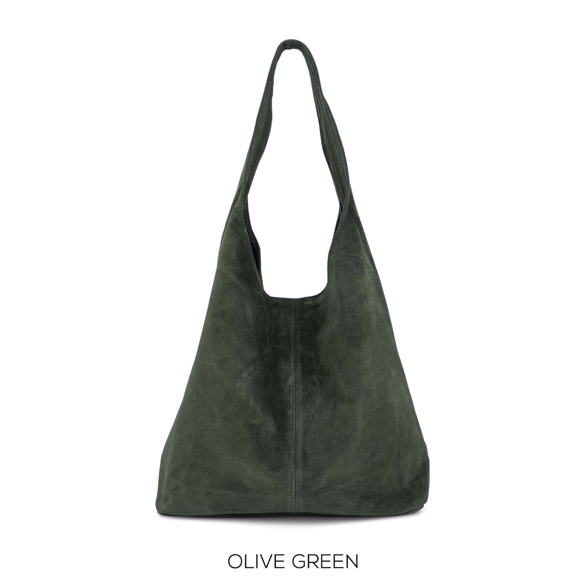 Real Suede Slouchy Hobo Bag