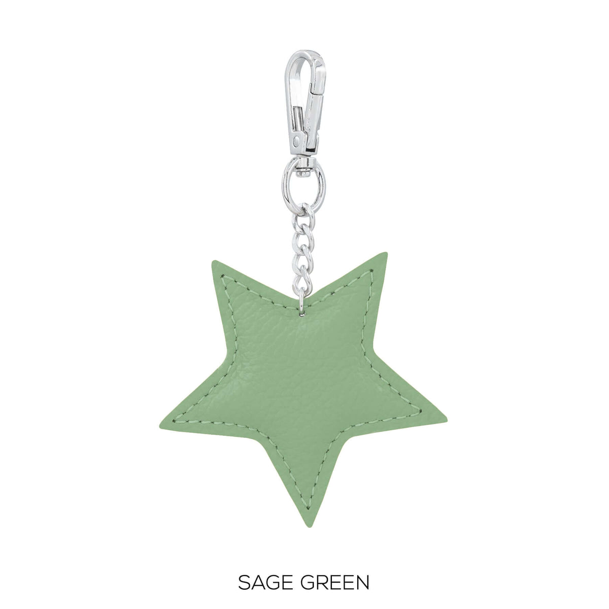 Leather Star Key ring Bag Charm