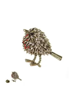 Rockin' Robin Antique Gold Brooch