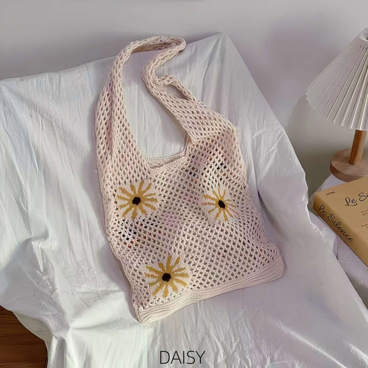 Crochet Fruit Slouchy Tote Bag