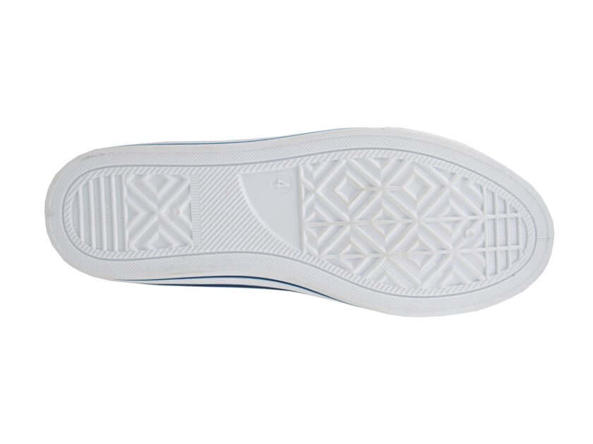 Ladies Light Grey Floral Canvas Pump