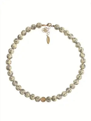 Henna Ink Pattered Beaded Bracelets - Gold & Vanilla