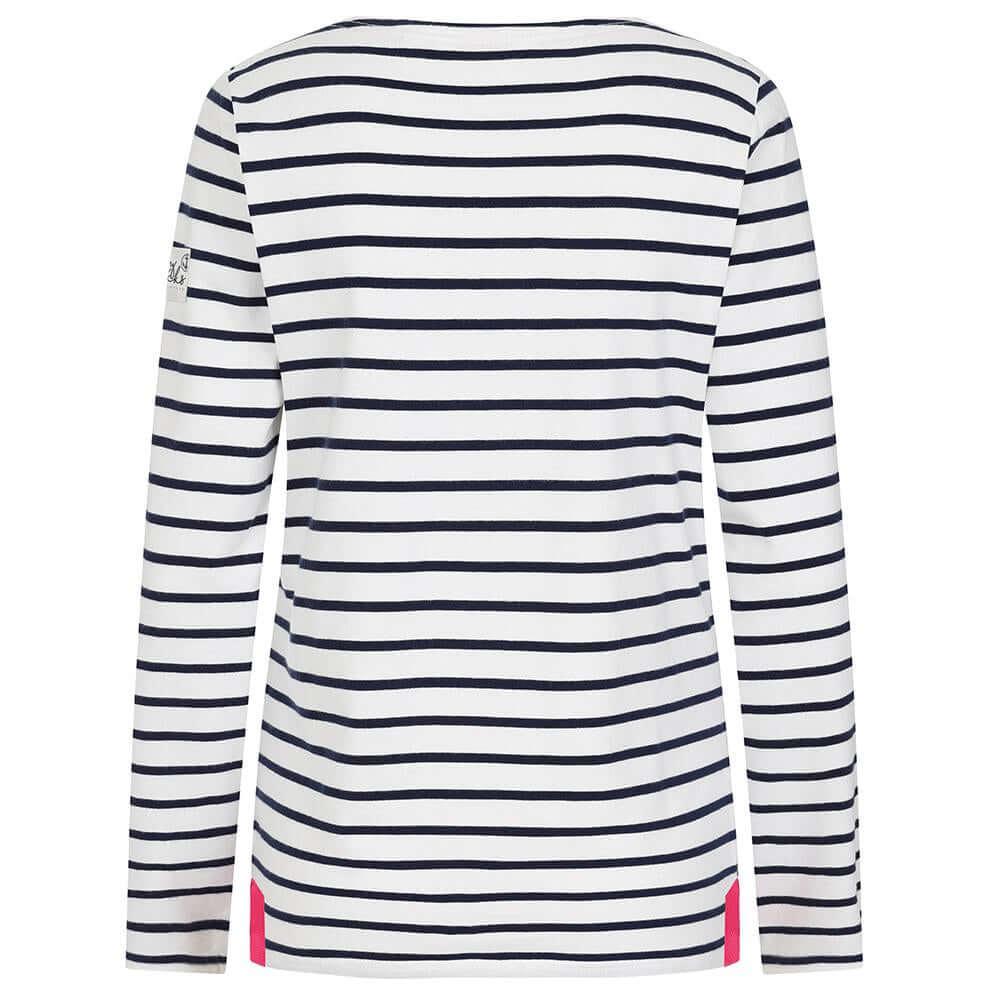 Lazy Jacks Womens Breton Top - White