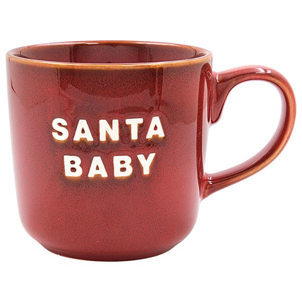 Christmas Jolly Red 'Santa Baby' Mug