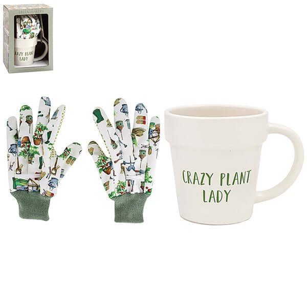 Mug & Glove Set Garden Lady