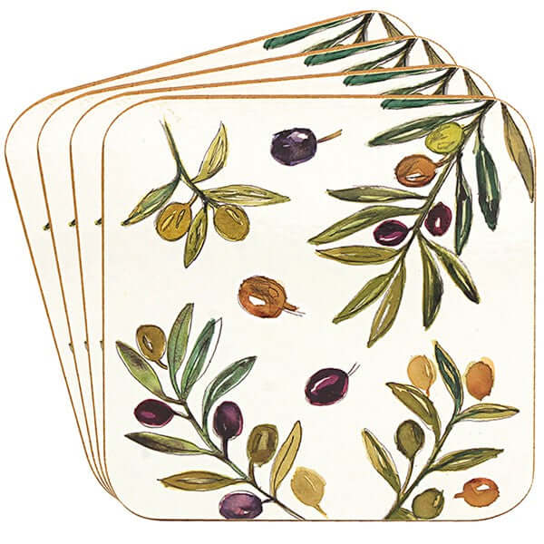 Olive Grove Set Of 4 Coasters