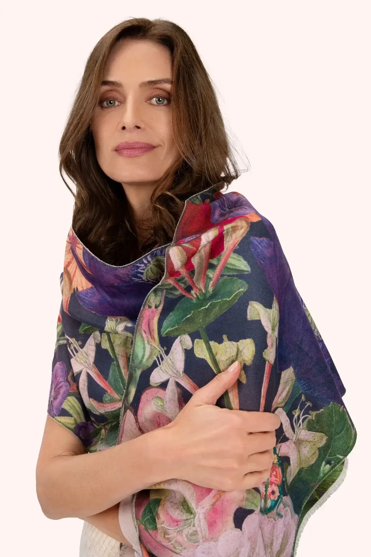 Powder Design Luxurious Scarf - Autumn Posy, Midnight
