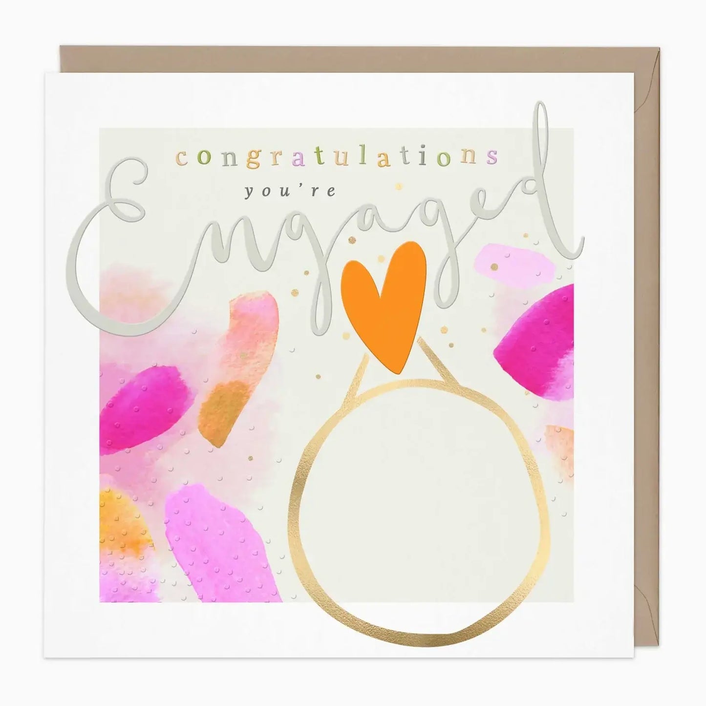 Congratulations Luxury Engagement Card