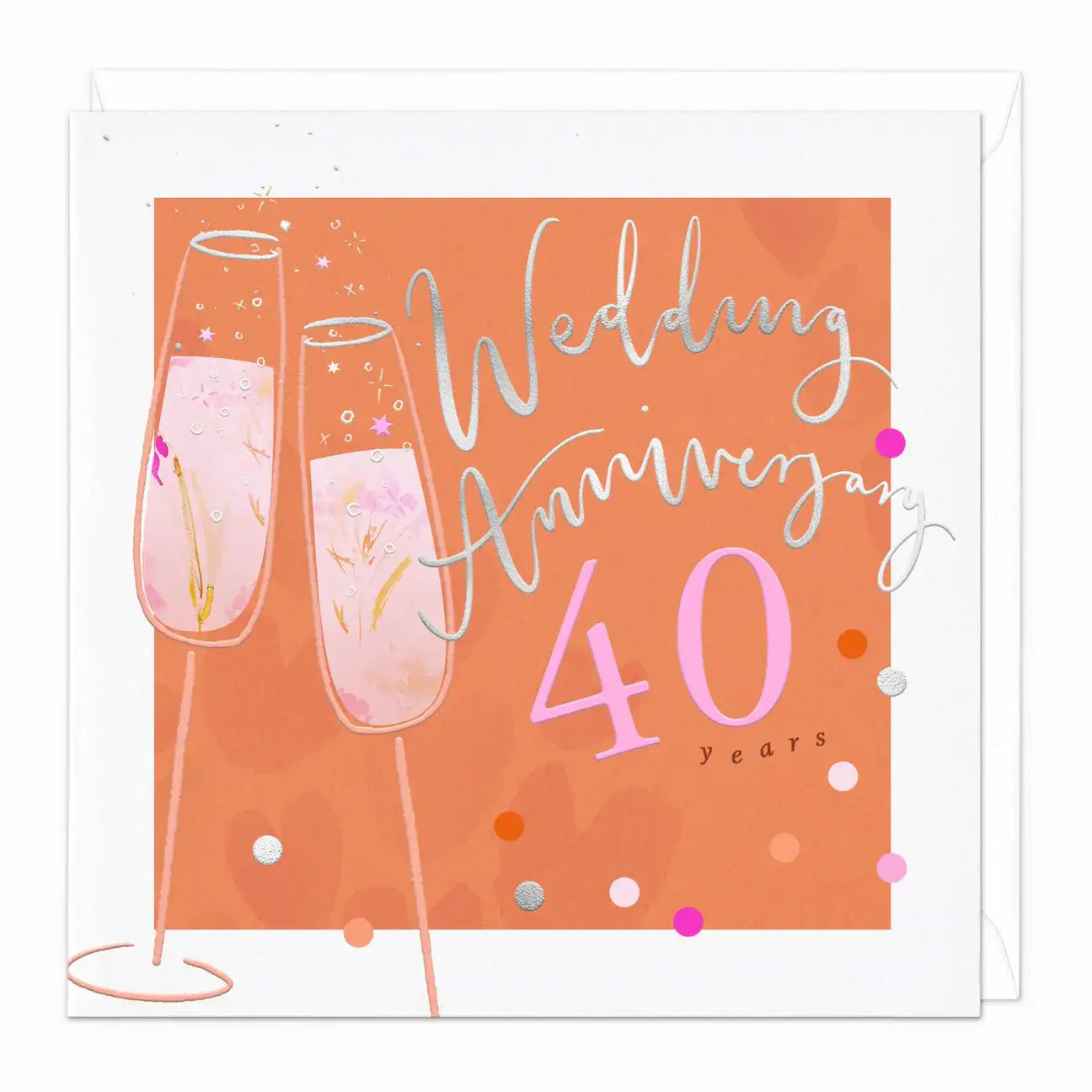 40th Wedding Anniversary Luxury Card