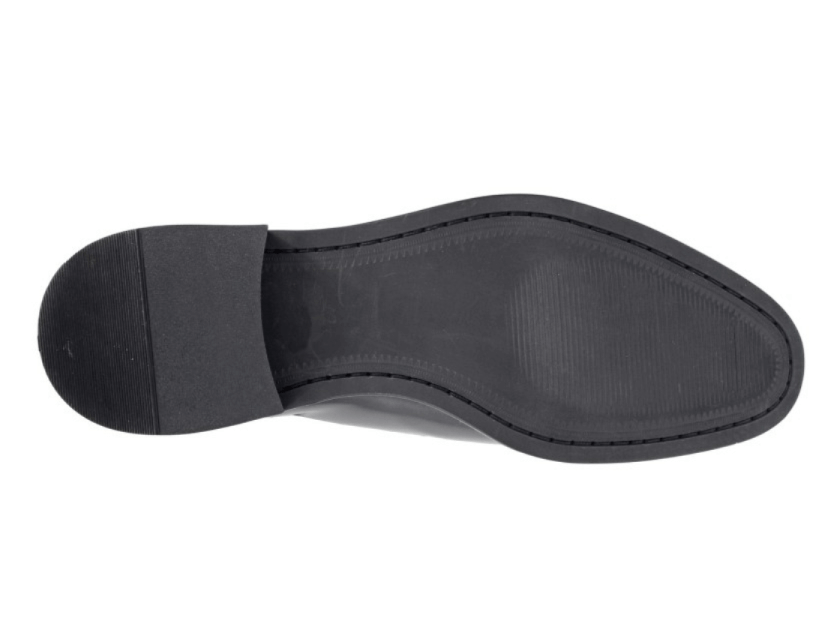 Mens Black Hi-Shine Leather Gibson Shoe