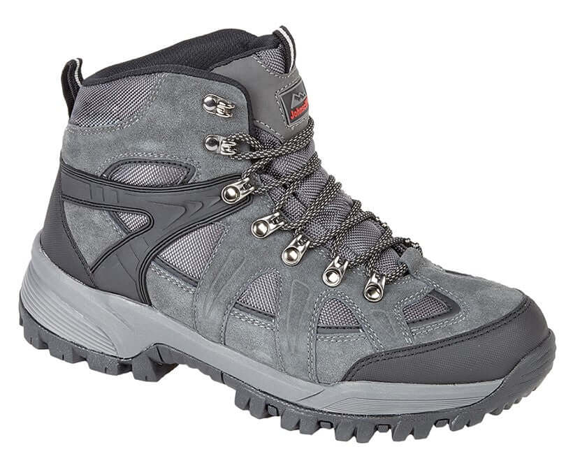 Charcoal Grey Real Suede/Nylon Hiking Boot