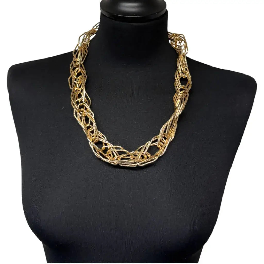 Jess & Lou - Multi-Link Necklace Silver & Gold