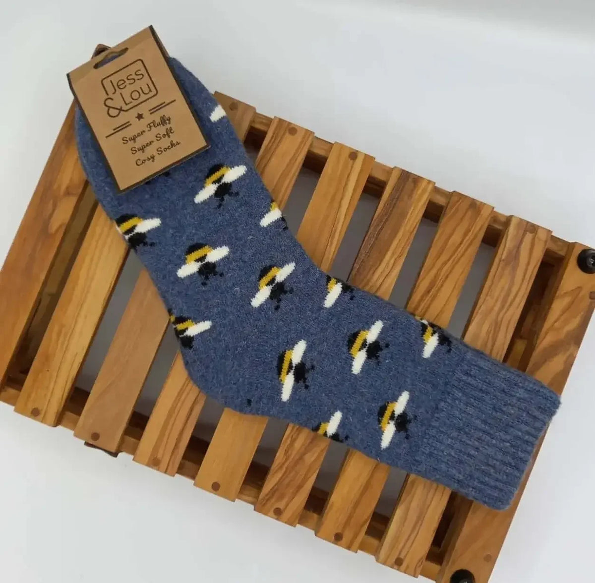 Jess & Lou - Busy Bee Rib Cosy Socks
