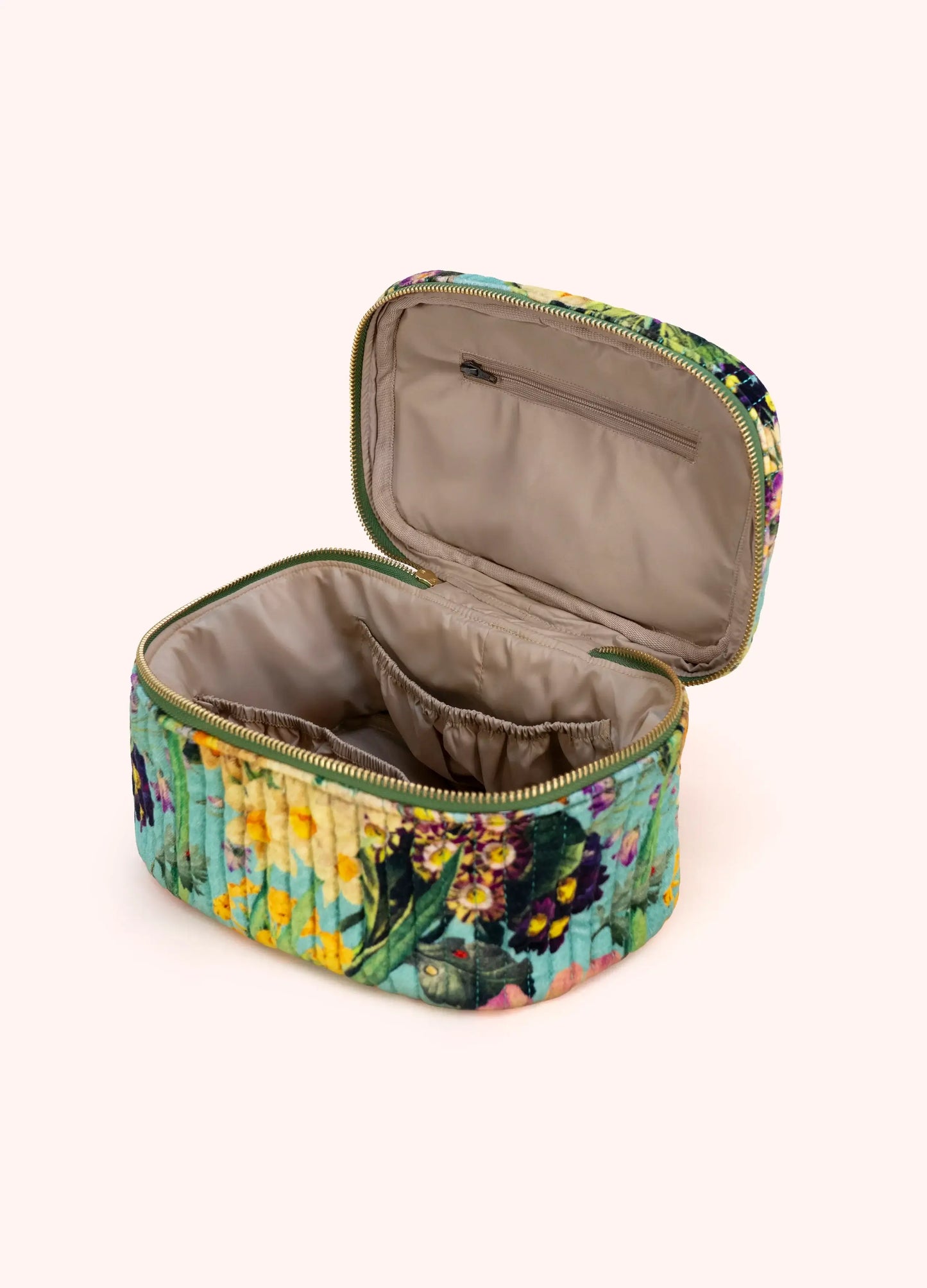 Powder Design Quilted Velvet Vanity Case Spring Flora
