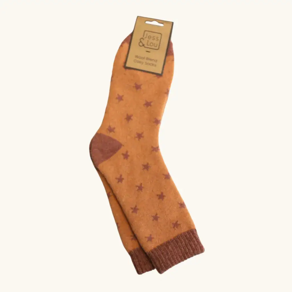 Jess & Lou Stars Ribbed Socks