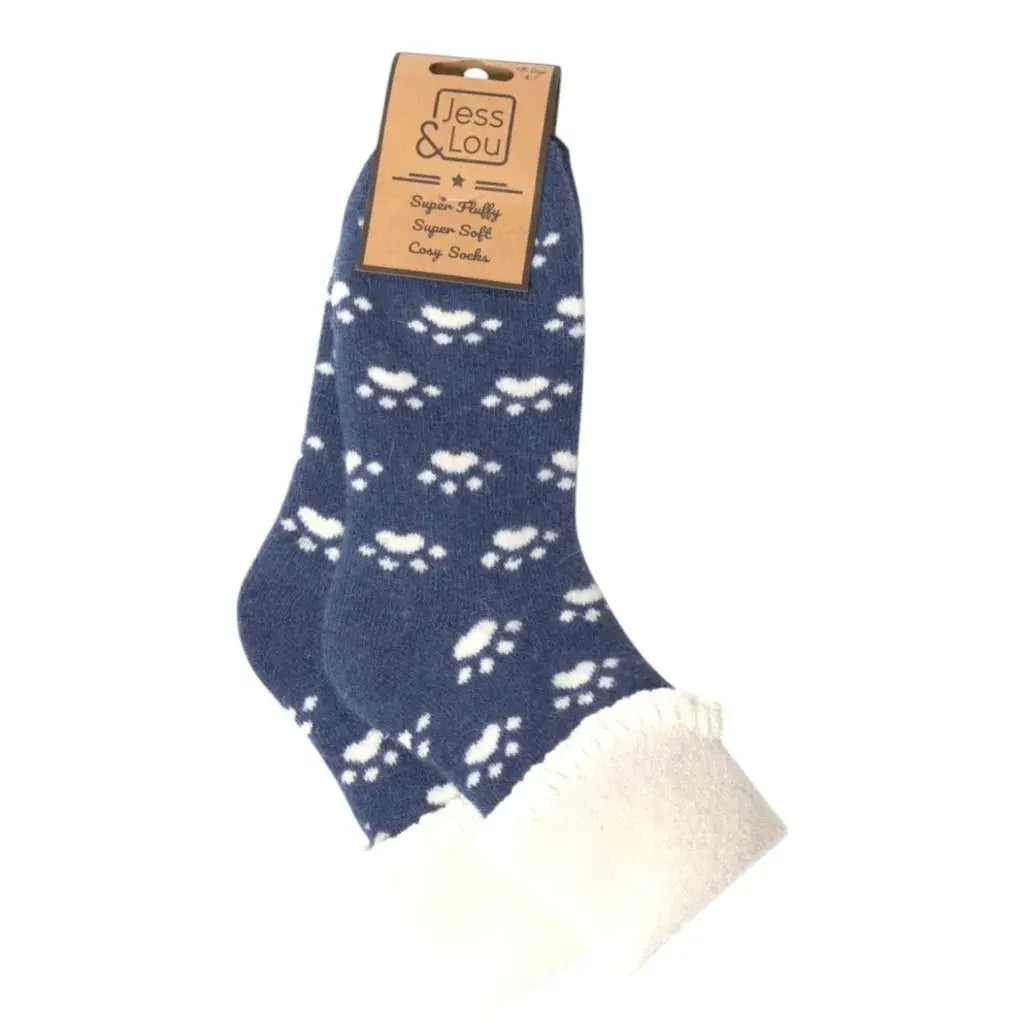 Jess & Lou - Super Cosy Paws Cuffed Socks