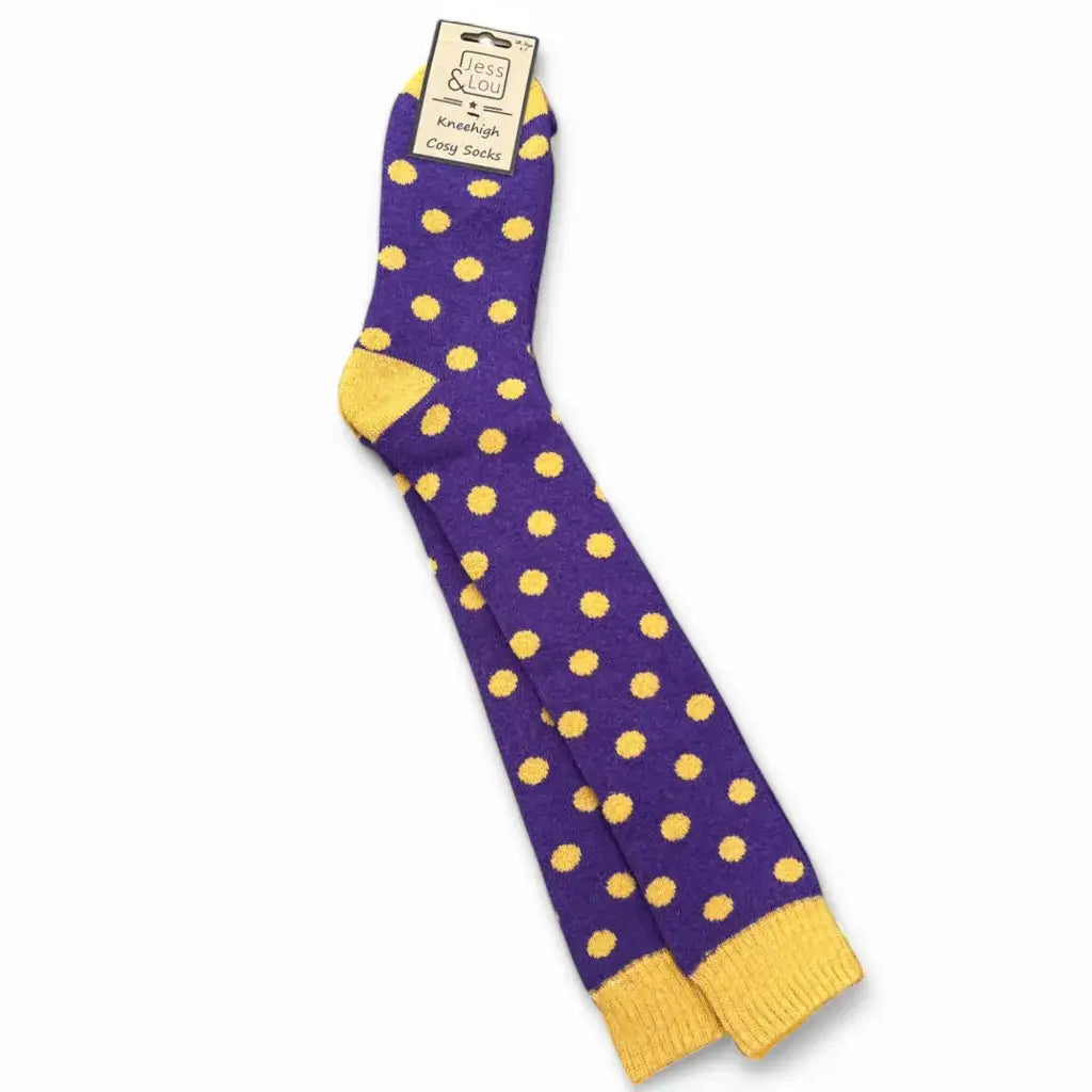 Jess & Lou - Spotty Super Cosy Knee High Socks