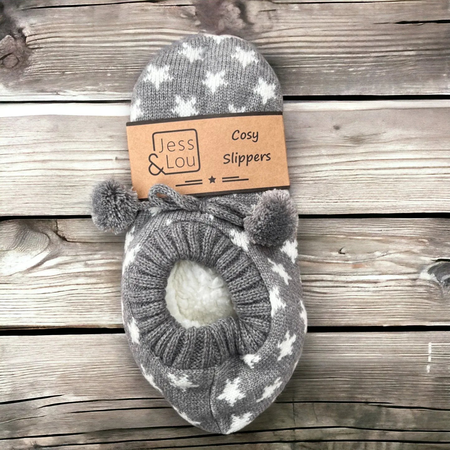 Jess & Lou - Shining Stars Super Cosy Slippers