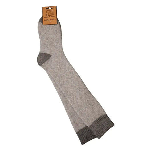 Jess & Lou - Grey Super Cosy Knee High Socks