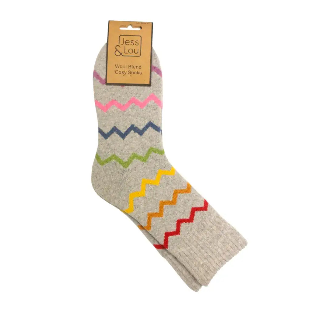 Jess & Lou - Zig-Zag Cosy Socks