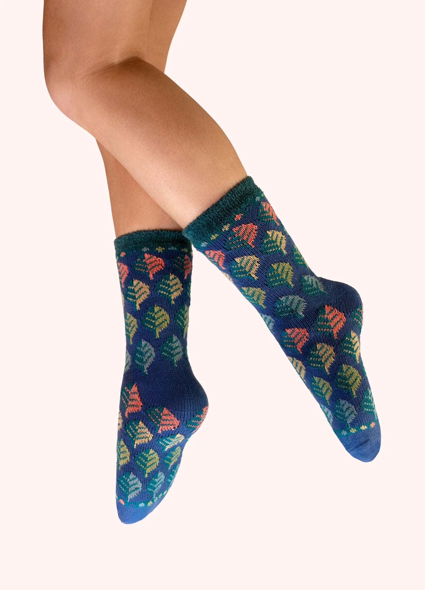 Powder Design Ladies Cosy Socks - Leaves
