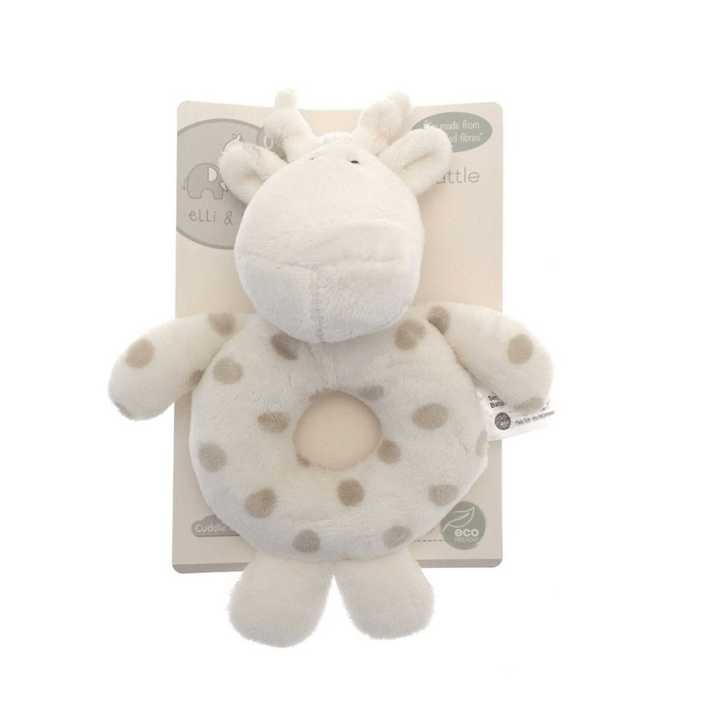 Eco Friendly Elli & Raff Plush Ring Rattles