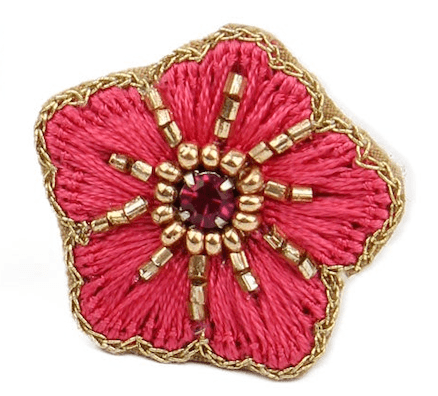 Beaded Flower Rings