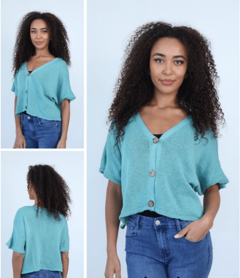 Aimee Cute Button Layering Cardi