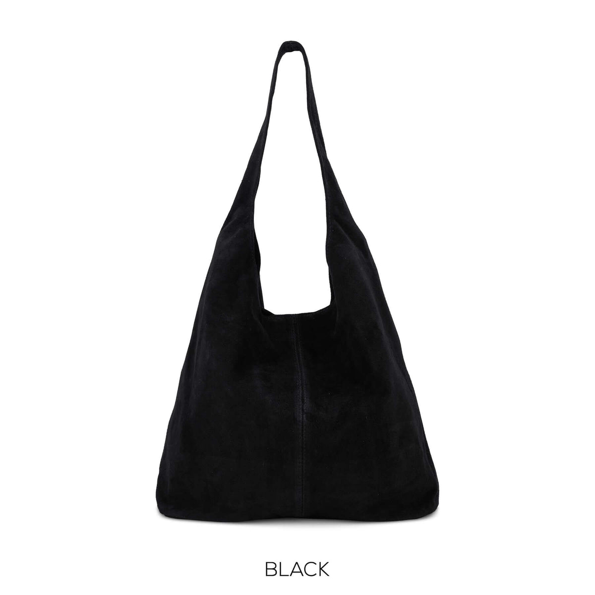 Real Suede Slouchy Hobo Bag