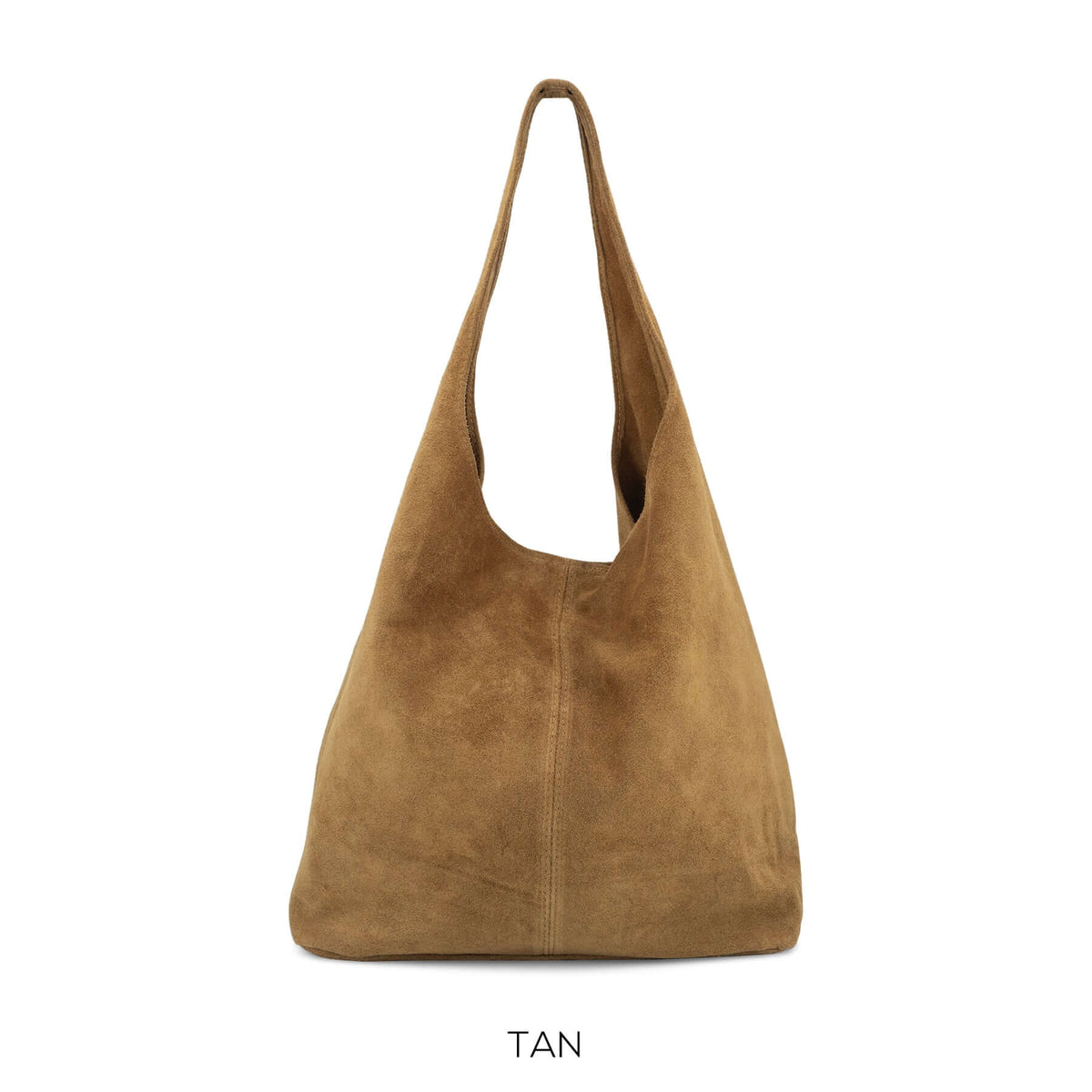 Real Suede Slouchy Hobo Bag