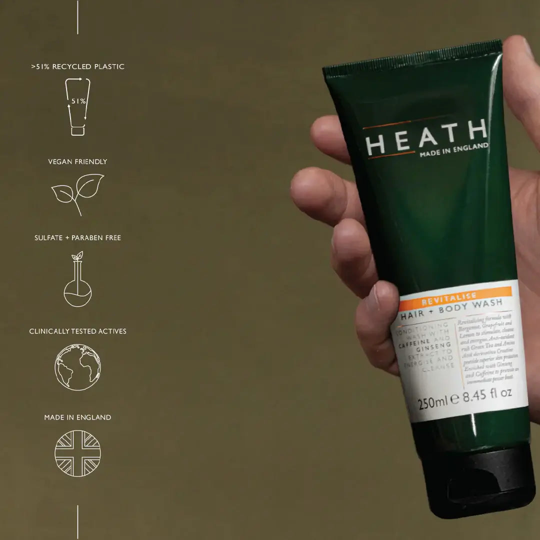 Heath London - Revitalise Hair + Body Wash