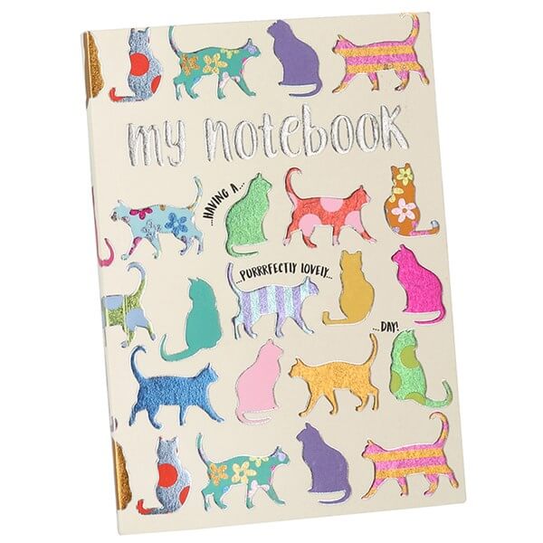 Wendy Jones-Blackett Cats Notebook A6