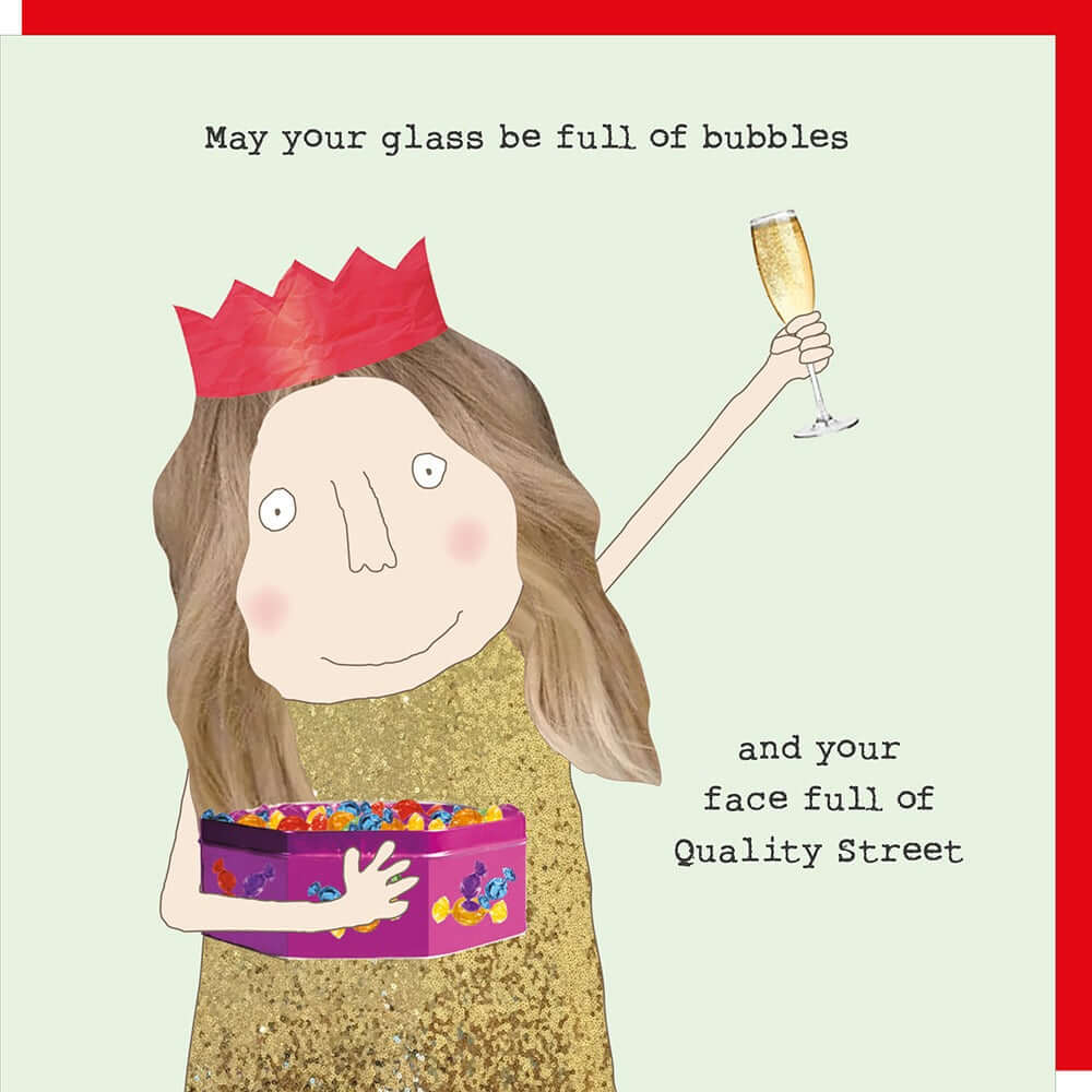 Face Full Christmas Novelty Card