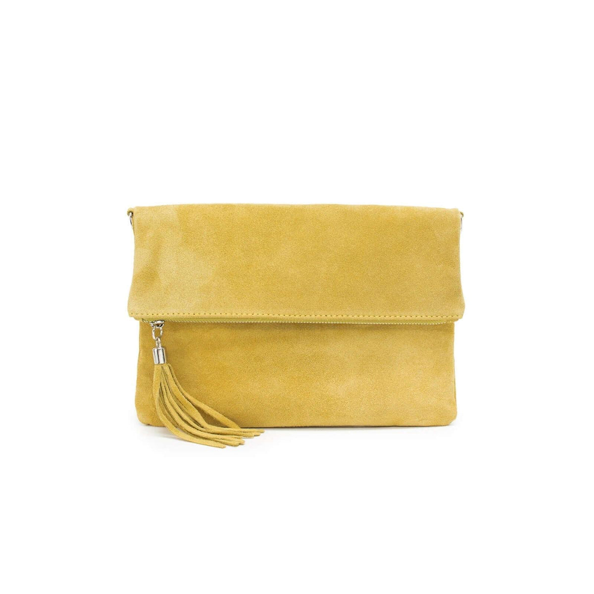 Real Suede Folded Pouch Bag