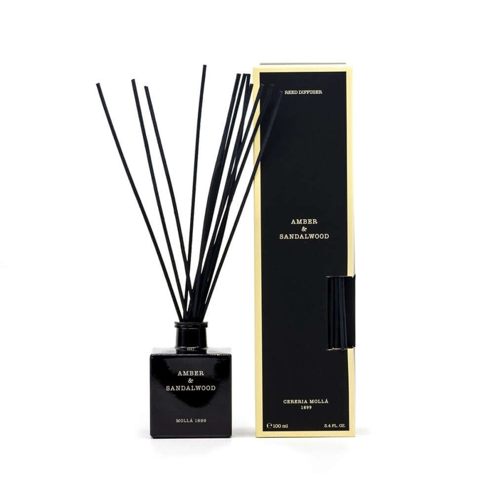 Cereria Mollà 1899 Mikado Reed Diffuser 100ml Amber & Sandalwood