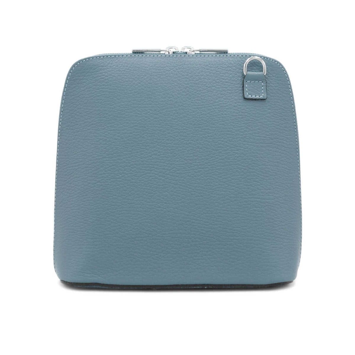Leather Clamshell Shoulder Bag