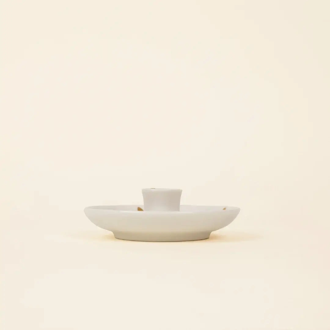 St Eval Artisan Candles - Gold Brushmarks 1/2" Candle Holder