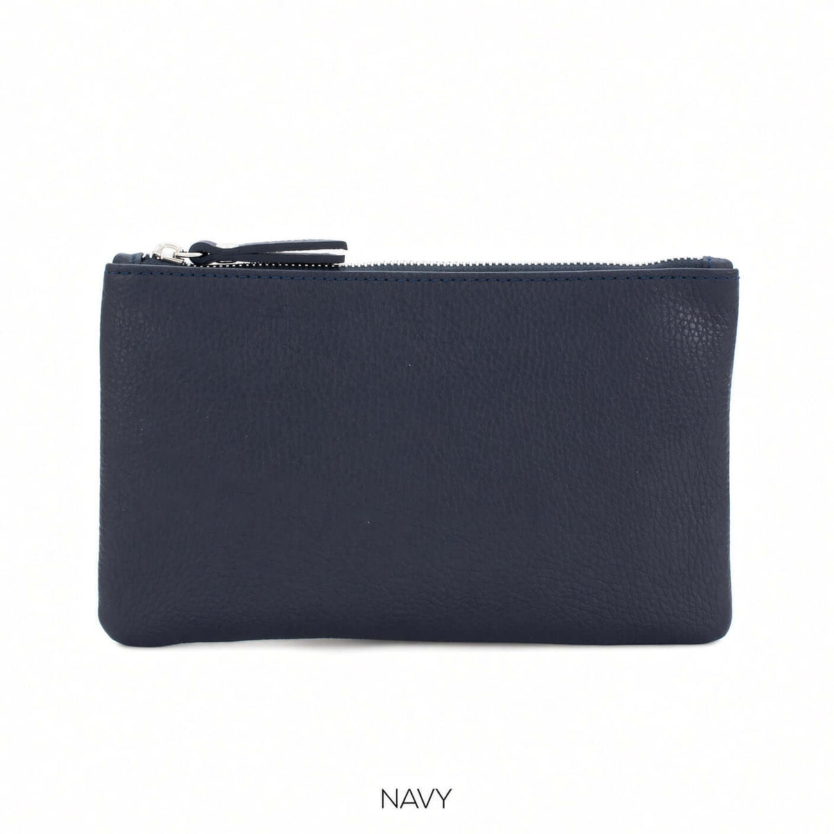 Small Leather Plain Pouch Bag