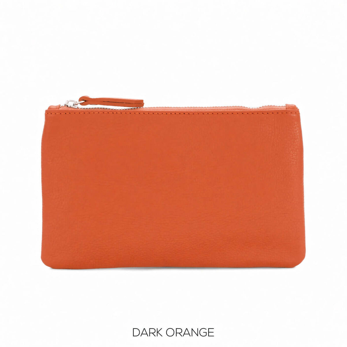 Small Leather Plain Pouch Bag