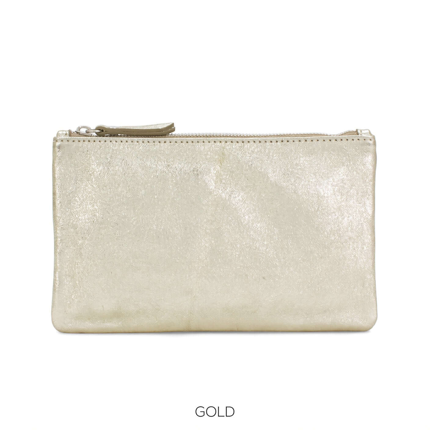Small Leather Plain Pouch Bag