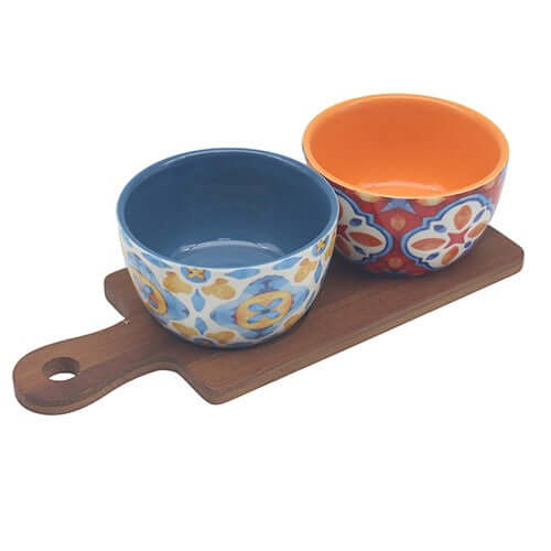 Tuscany Bowls on Tray Set of 2