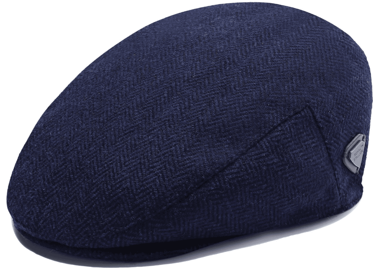 Herringbone Gentlemens Style Newsboy Flat Cap