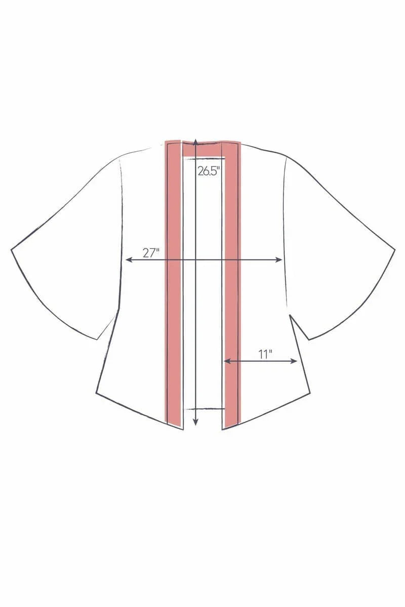 Powder Design Tropical Flora and Fauna Kimono Jacket in Coconut