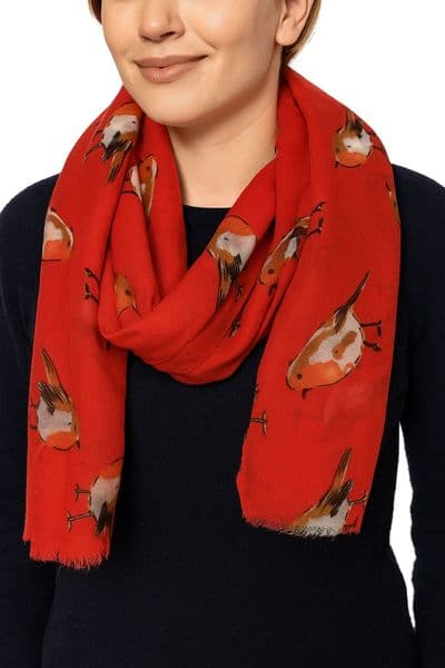 Lightweight Glitter Robin Scarf