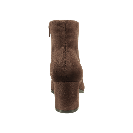 TANYA Ladies Heeled Ankle Boot - Brown MF