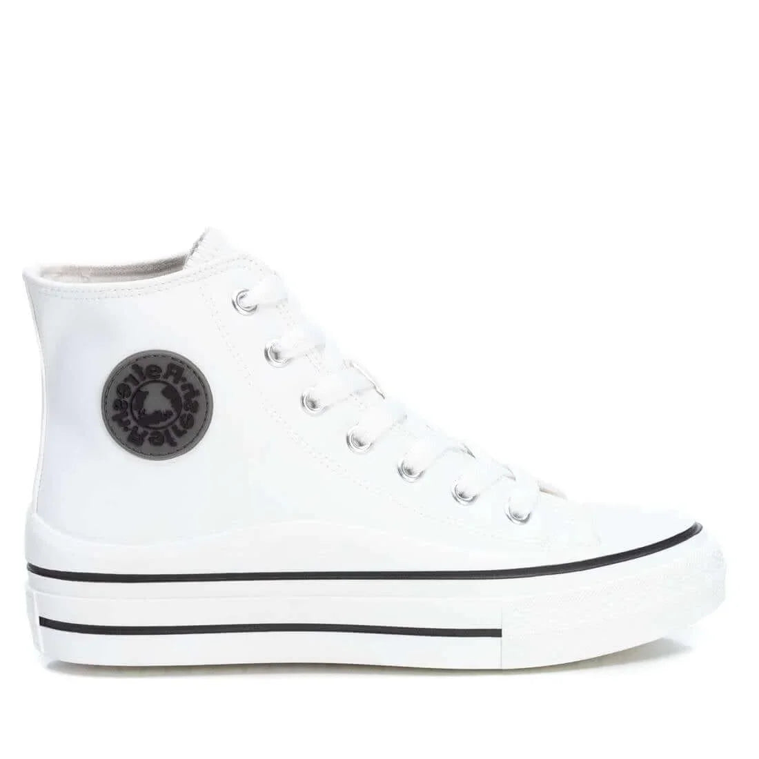 Refresh White High Top Platform Trainers