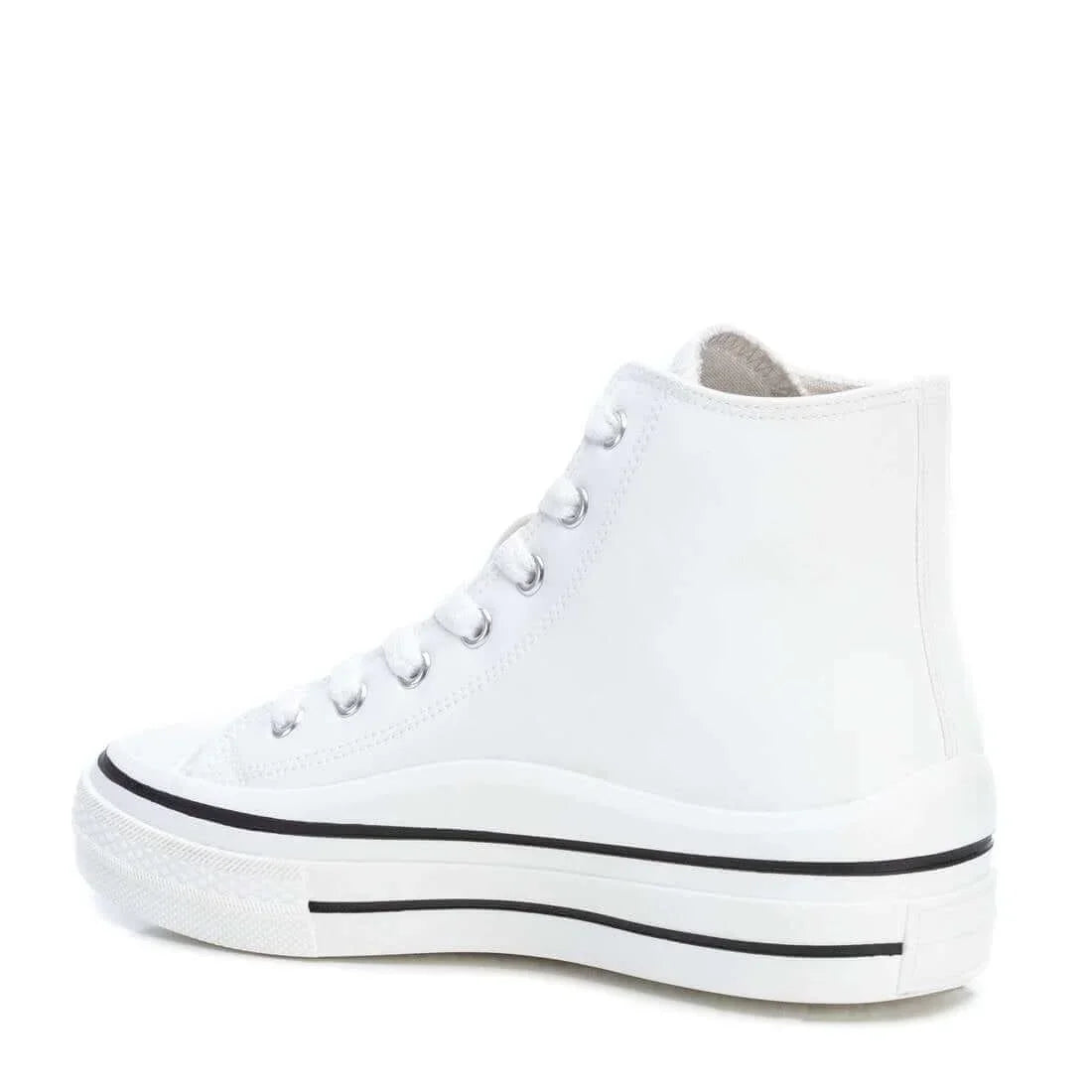 Refresh White High Top Platform Trainers