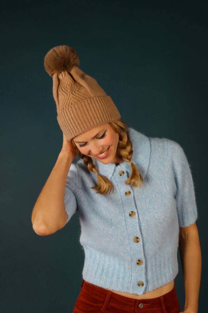 Powder Design 'Ingrid' Bobble Hat - Mocha
