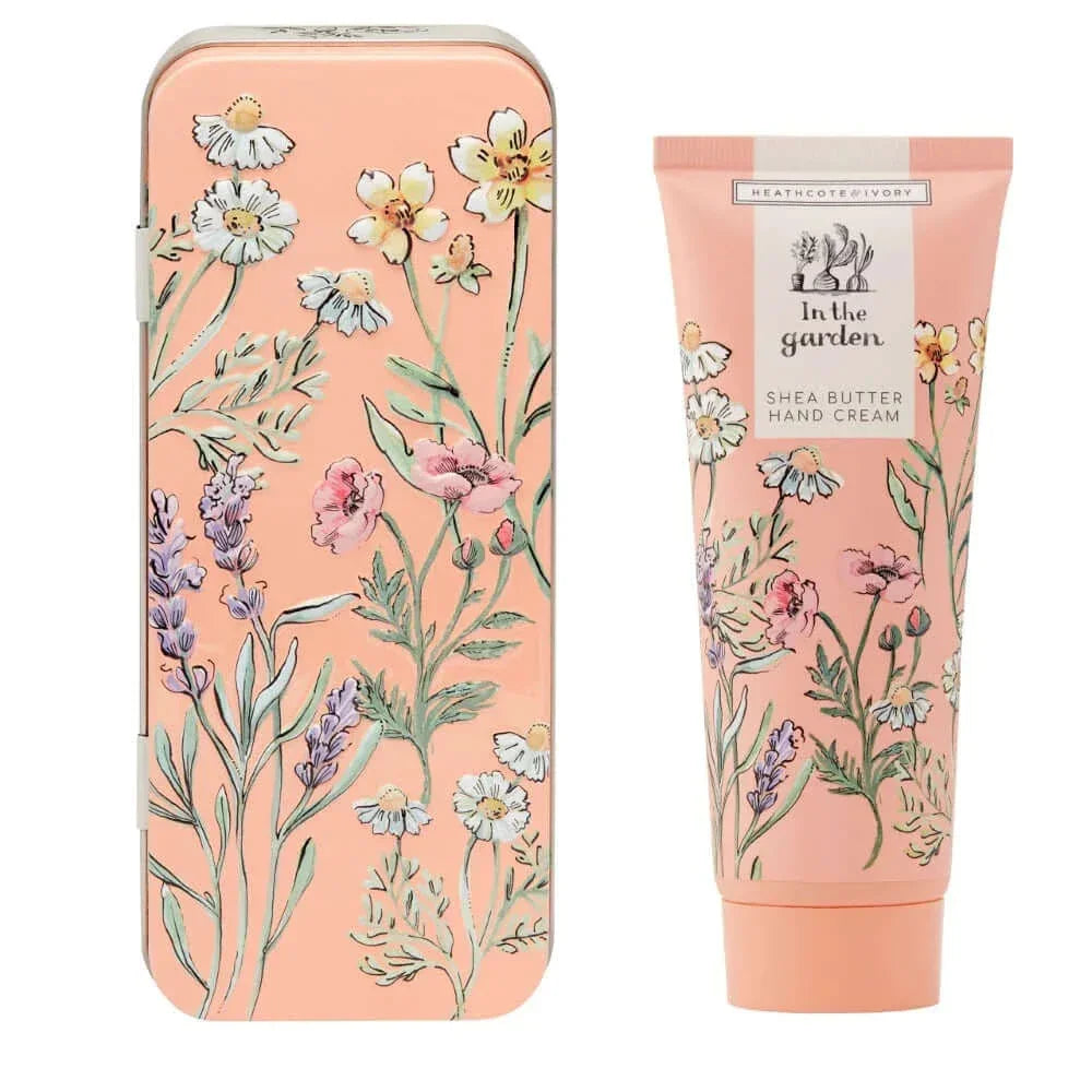 Heathcote & Ivory In The Garden Hand Cream in Embossed Tin