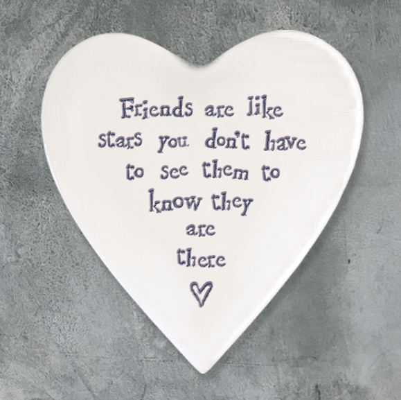 East of India Coaster 'Friends are like Stars'